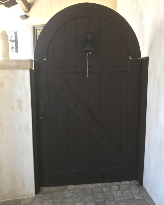 privacy gate wood