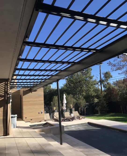 exterior awning canopies shade support