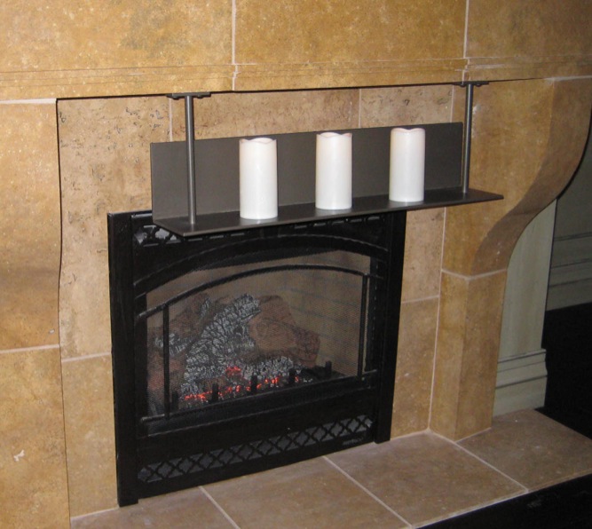 interior decor fireplace mantel